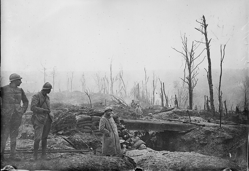 Bataille de Verdun, tranchées françaises
